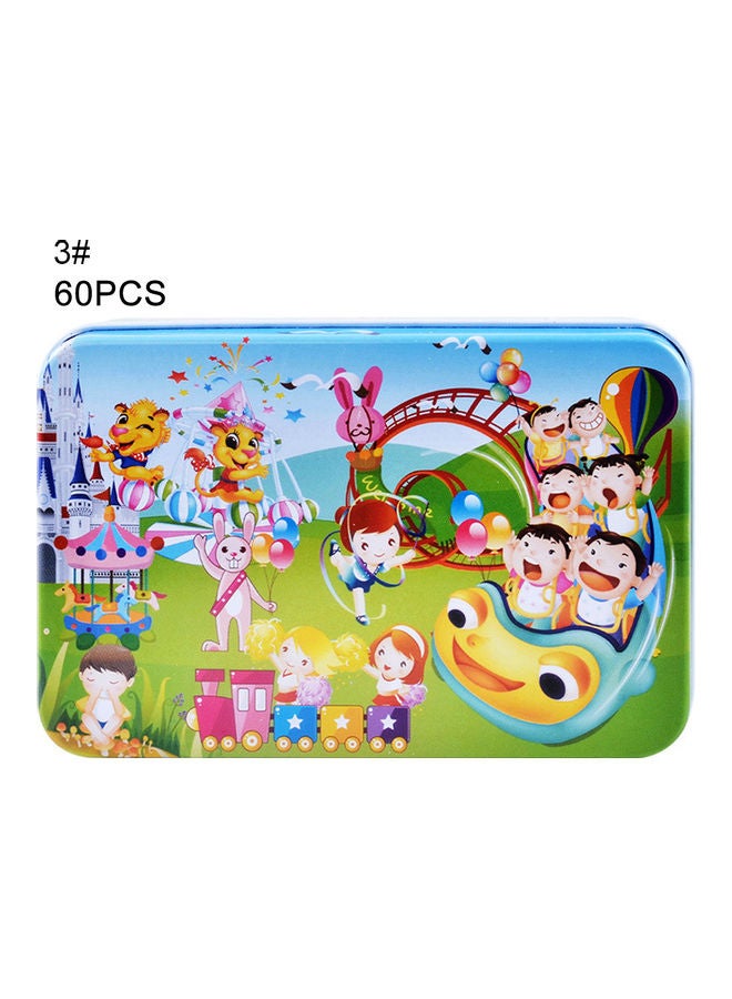 60-Piece Wooden Jigsaw Puzzle Set